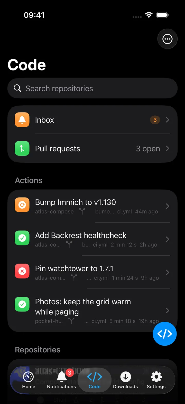 Forgejo repositories and pull requests