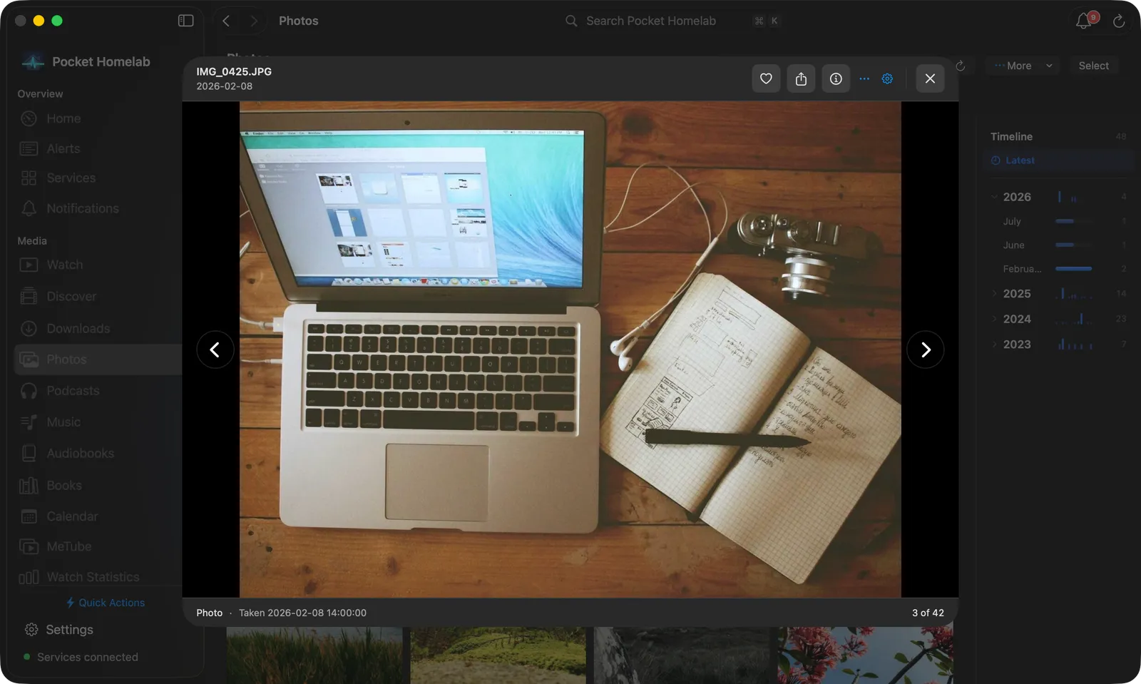 A photo opened in a Mac sheet with the viewer toolbar